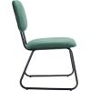 SAFAVIEH Home Collection Chavelle Modern Velvet Side Chair (Set of 2) ACH6205A-SET2, Malachite Green/Black(Malachite Green / Black)