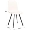SAFAVIEH Home Collection Ellery Beige/Black Living Room Accent Dining Chair