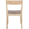 SAFAVIEH Home Collection Eluned Woven Leather Living Room Accent Dining Chair DCH1201C-SET2, Black/Natural(Cognac / Natural)