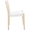 SAFAVIEH Home Collection Eluned Woven Leather Living Room Accent Dining Chair DCH1201C-SET2, Black/Natural(White / Natural)