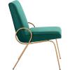 SAFAVIEH Home Collection Fanlia Emerald Velvet/Gold Side Chair (Set of 2)