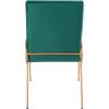 SAFAVIEH Home Collection Fanlia Emerald Velvet/Gold Side Chair (Set of 2)
