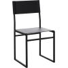 SAFAVIEH Home Collection Layne Light Grey/Black Dining Chair (Set of 2) – Fully Assembled(Black)