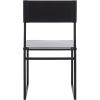 SAFAVIEH Home Collection Layne Light Grey/Black Dining Chair (Set of 2) – Fully Assembled(Black)