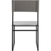 SAFAVIEH Home Collection Layne Light Grey/Black Dining Chair (Set of 2) – Fully Assembled(Grey/Black)