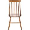 SAFAVIEH Home Collection Priam Farmhouse Walnut Brown Spindle Back Living Room Accent Dining Chair