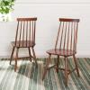 SAFAVIEH Home Collection Priam Farmhouse Walnut Brown Spindle Back Living Room Accent Dining Chair