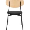 SAFAVIEH Home Collection Ryker Oak/Black Dining Chair (Set of 2) – Fully Assembled(Oak/Black)