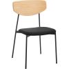 SAFAVIEH Home Collection Ryker Oak/Black Dining Chair (Set of 2) – Fully Assembled(Oak/Black)