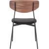 SAFAVIEH Home Collection Ryker Oak/Black Dining Chair (Set of 2) – Fully Assembled(Walnut / Black)