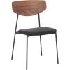 SAFAVIEH Home Collection Ryker Oak/Black Dining Chair (Set of 2) – Fully Assembled(Walnut / Black)