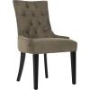 SAFAVIEH Mercer Collection Heather Beige Linen Nailhead Dining Chair(Grey)