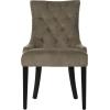 SAFAVIEH Mercer Collection Heather Beige Linen Nailhead Dining Chair(Grey)