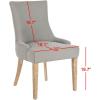 SAFAVIEH Mercer Collection Lester Dining Chairs(Dark Granite)