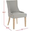 SAFAVIEH Mercer Collection Lester Dining Chairs(Dark Granite)