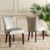 SAFAVIEH Mercer Collection Lester Dining Chairs(Graphite)