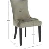 SAFAVIEH Mercer Collection Lester Dining Chairs(Graphite)