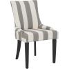 SAFAVIEH Mercer Collection Lester Dining Chairs(Grey/Bone)