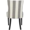SAFAVIEH Mercer Collection Lester Dining Chairs(Grey/Bone)