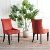 SAFAVIEH Mercer Collection Lester Dining Chairs(Rust)