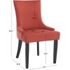 SAFAVIEH Mercer Collection Lester Dining Chairs(Rust)