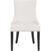 SAFAVIEH Mercer Collection Lester Dining Chairs(White Leather)