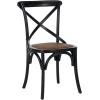 Safavieh American Homes Collection Franklin Farmhouse X-Back Antique White Side Chair(Black)