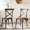Safavieh American Homes Collection Franklin Farmhouse X-Back Antique White Side Chair(Weathered Grey)