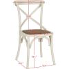 Safavieh American Homes Collection Franklin Farmhouse X-Back Antique White Side Chair(White)