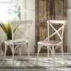 Safavieh American Homes Collection Franklin Farmhouse X-Back Antique White Side Chair(White)