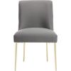 Safavieh Couture Home Nolita Glam Mustard Velvet Dining Chair(Charcoal Grey)