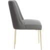 Safavieh Couture Home Nolita Glam Mustard Velvet Dining Chair(Charcoal Grey)