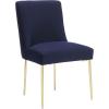 Safavieh Couture Home Nolita Glam Mustard Velvet Dining Chair(Navy)
