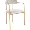 Safavieh Home Camille Grey Velvet and Gold Low Back Side Chair, Set of 2(Grey / Gold)