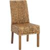 Safavieh Home Collection Aubrey Walnut Wicker Side Chair, Set of 2(Honey Brown/Golden Brown)
