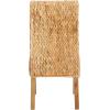 Safavieh Home Collection Aubrey Walnut Wicker Side Chair, Set of 2(Natural/Natural)