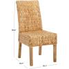 Safavieh Home Collection Aubrey Walnut Wicker Side Chair, Set of 2(Natural/Natural)