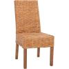 Safavieh Home Collection Aubrey Walnut Wicker Side Chair, Set of 2(beige)