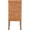 Safavieh Home Collection Aubrey Walnut Wicker Side Chair, Set of 2(beige)