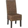 Safavieh Home Collection Avita Natural Wicker 18-inch Dining Chair(Brown)