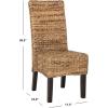 Safavieh Home Collection Avita Natural Wicker 18-inch Dining Chair(Natural)