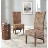 Safavieh Home Collection Isla Brown Dining Chair (Set of 2)