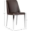 Safavieh Home Collection Mid-Century Modern Baltic White Side Chair(Brown)