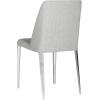 Safavieh Home Collection Mid-Century Modern Baltic White Side Chair(Grey Linen)