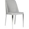 Safavieh Home Collection Mid-Century Modern Baltic White Side Chair(Grey Linen)