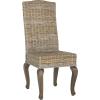 Safavieh Home Collection Milos Grey Wicker 18-inch Dining Chair(Grey)