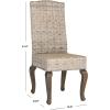 Safavieh Home Collection Milos Grey Wicker 18-inch Dining Chair(White Washed)