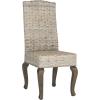 Safavieh Home Collection Milos Grey Wicker 18-inch Dining Chair(White Washed)