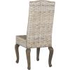 Safavieh Home Collection Milos Grey Wicker 18-inch Dining Chair(White Washed)