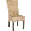 Safavieh Home Collection Ozias Grey Wicker 18-inch Dining Chair(Natural)
